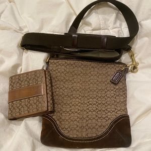 Coach wallet and small crossbody bundle